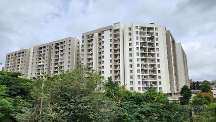 modern building in the city Pune india