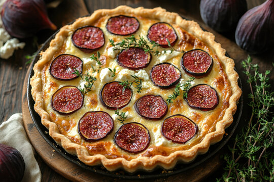 Fresh figo tara tarata with figo and thyme.
