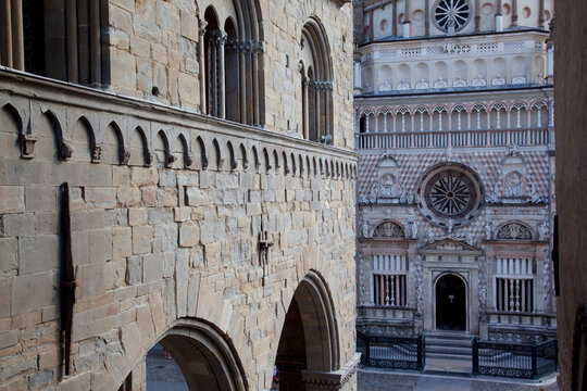 Collieoni Chapel, Piazza Vecchia, Bergamo, Lombardy, Italy