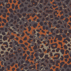 Modern New Elegant shape vector blurred earth skin tones trendy leopard animal skin wild life hand drawn seamless pattern wrapping paper decorative,  ready to print canvas repeatable pattern 