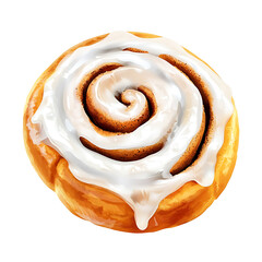 Fototapeta premium Cinnamon Roll with Cream Cheese Frosting