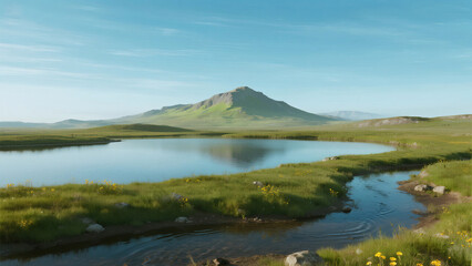 lake in the mountains