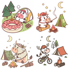 High-Quality cows Illustrations in Various Styles – SVG Bundle