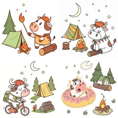 High-Quality cows Illustrations in Various Styles – SVG Bundle