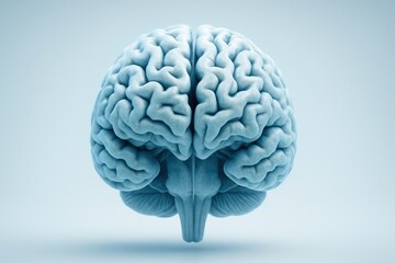 Digital 3D rendering of a human brain with visible signs of atrophy, ideal for neurology, healthcare infographics, or educational content.
