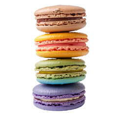 Stacked colorful macarons (2)