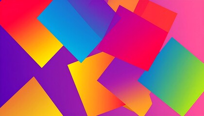 Vibrant abstract squares