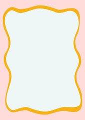 Cute, cartoonish pre-made background in bright colors. Modern abstract flat illustration for cards, posters, design