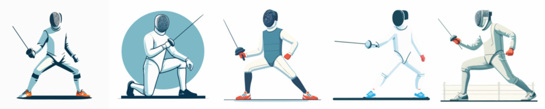 vector of a fencer