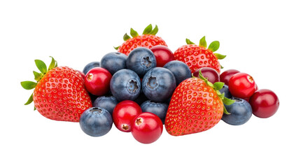 Isolated Mix of Berries