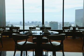 東京湾が見えるレストラン