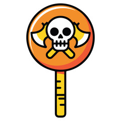 Halloween Icon Set | Black Silhouette Halloween Symbols | Spooky Ghost Pumpkin Cat Bat Spider Vector Icons for Sublimation, Stickers, T-Shirt, Web, App, UI, Printable Designs