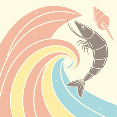 vector illustration of a fish