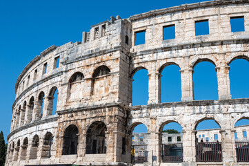 Obraz premium Part of the Amphitheater in Pula, Croatia