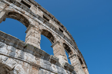 Fototapeta premium Part of the Amphitheater in Pula, Croatia