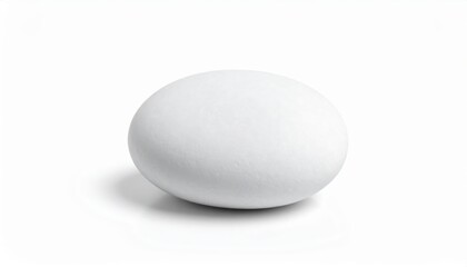 White Round Stone Shaped Object