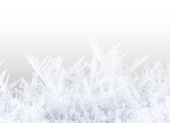 PNG frost ice snowflake vertical border frame isolated on transparent background for winter holiday Christmas decoration pattern design