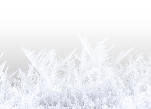 PNG frost ice snowflake vertical border frame isolated on transparent background for winter holiday Christmas decoration pattern design