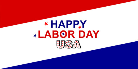 Happy Labor Day USA Vector Typography Design for Poster