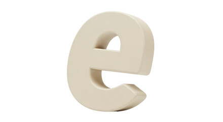 Isolated Lowercase Letter E