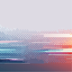 Abstract creative glitch overlay texture. Geometric pixel pattern