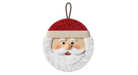 Isolated Santa Claus Ornament