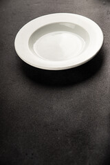 White plate tableware empty dinnerware ready to serve dishes ready to serve dishes dinnerware serving food serving food ceramic plate on the table background food
