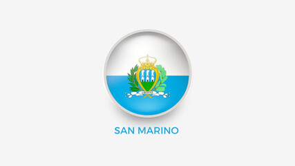 SAN MARINO 3d flag vector illustrator