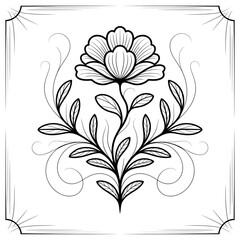 vector illustration of a flower