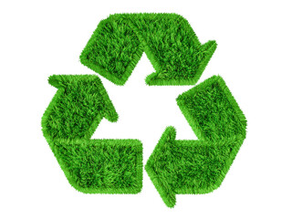 Green recycle symbol eco friendly environment conservation sustainability on transparent background
