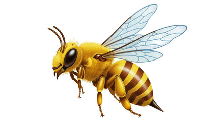 Isolated Cartoon Bee