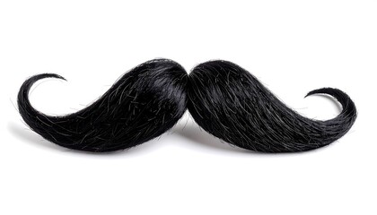 Black mustache on white background. (1)