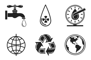 vector illustration of a water tap