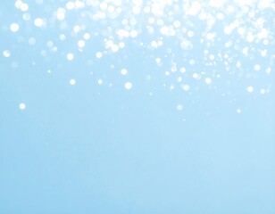 Fototapeta premium Light blue background with sparkling white dots