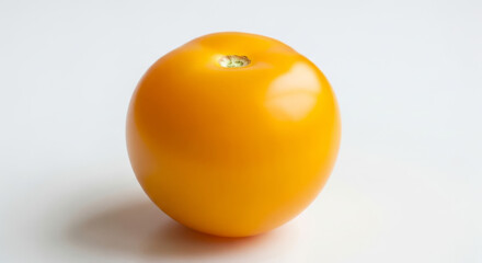 Illustration of fresh yellow tomato isolated on white background
