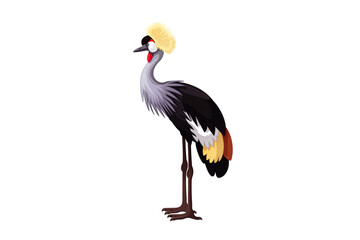 vector cartoon animal isolated on transparent background. 
