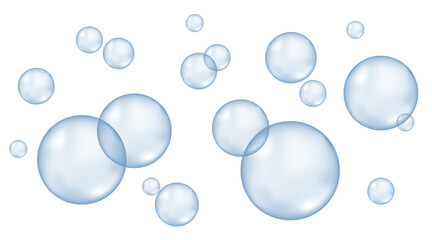 Carbonated water with 3d gas balls texture.