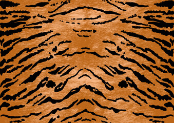 Patrón de piel de tigre realista animalprint