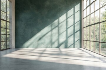 Bright, spacious interior with large windows