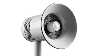 One speaker, white background --ar 16:9