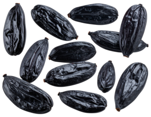 black olives isolated on white background