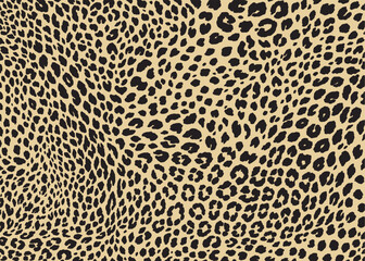 Leopard pattern design. Animal print vector illustration background. Wildlife fur skin design illustration for web, home decor, fashion, surface, graphic design