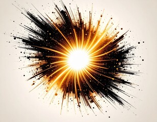 Obraz premium Solar Flare Ink Spiral