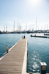 Port of Valencia in the Mediterranean Sea