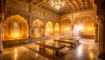 Royal Mughal Bath Interior