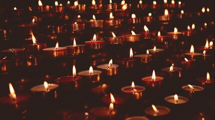 candles in church
