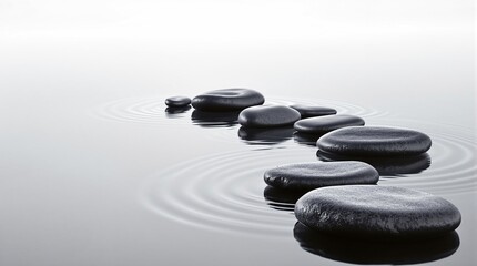 zen stones and water