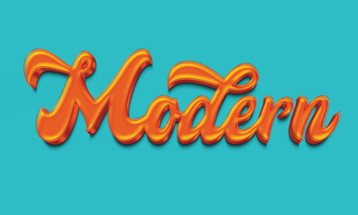 3d text effect template