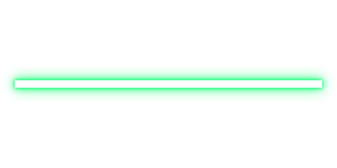Obraz premium Neon green horizontal Line with glowing edge on transparent background for UI or icon use