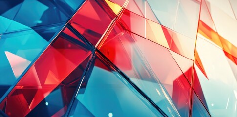 Vivid shapes form bright reflections